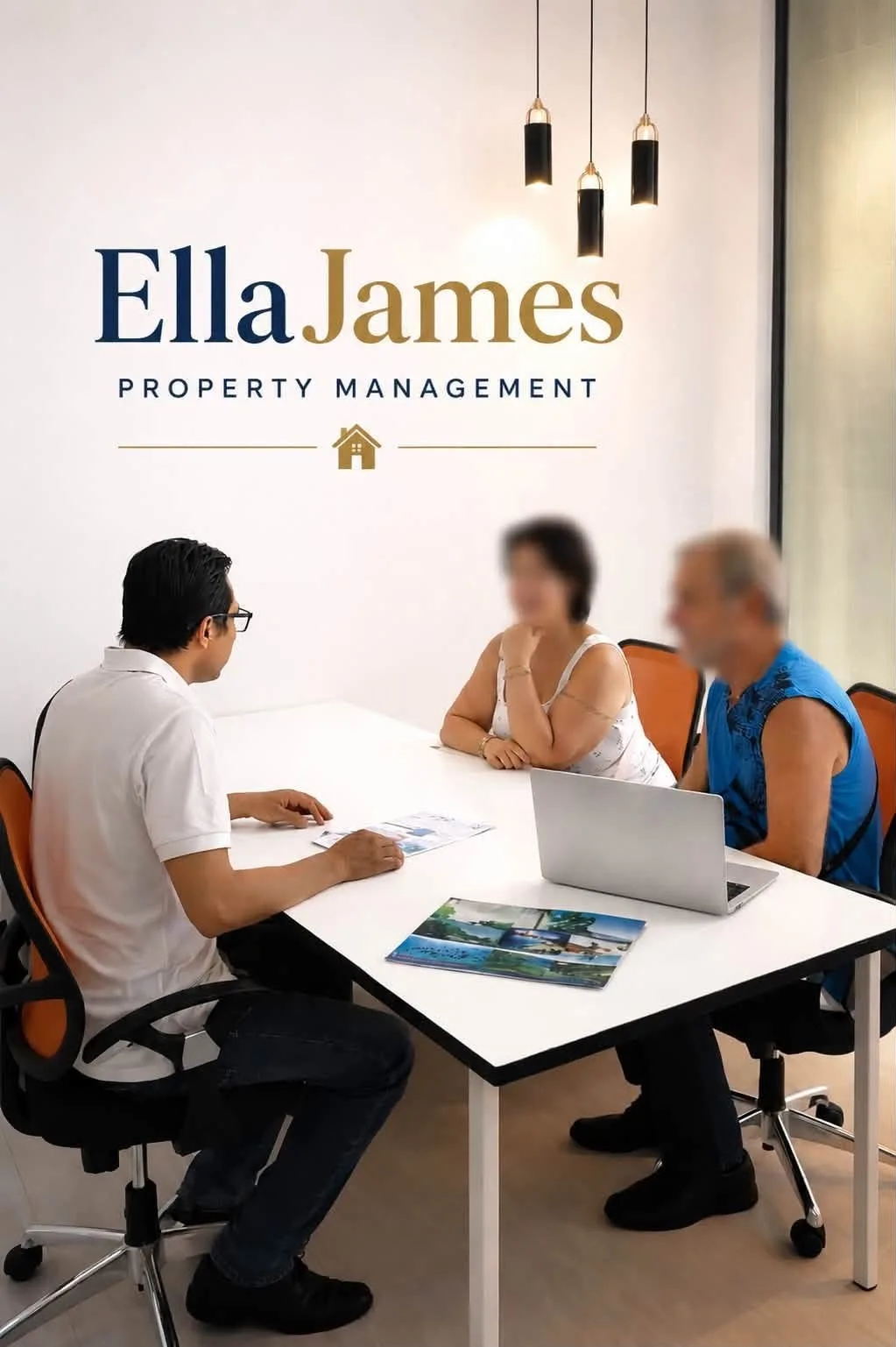EllaJames property manager on site with an owner